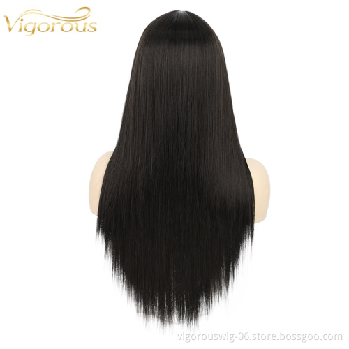 Vigorous Lace Front Wigs for Women Synthetic Long Straight Middle Part Heat Resistant Fiber Hair Natural Looking Wig